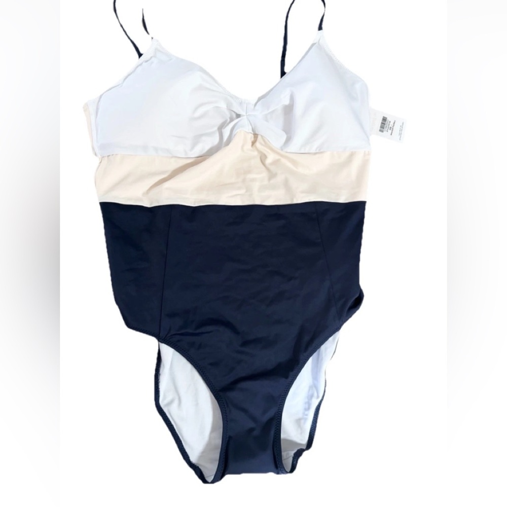 LIVELY Elegant Swimsuit light pink blue and white NWT LARGE